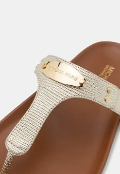 MICHAEL Michael Kors PLATE - T-bar Sandals - Pale Gold -MICHAEL Michael Kors shop 307899651e614e42ba6dfd27244d6744