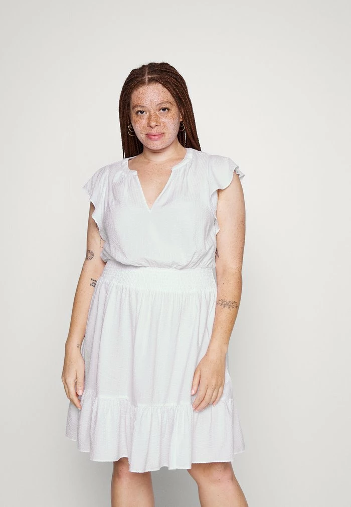 MICHAEL Michael Kors FLOUNCE - Day Dress - White 3 MICHAEL Michael Kors FLOUNCE - Day Dress - White