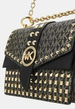 MICHAEL Michael Kors GREENWICH - Across Body Bag - Black/gold -MICHAEL Michael Kors shop 324fe54ee40e431f94d1c7a625e27deb