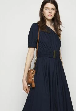 MICHAEL Michael Kors ONE SHOULDER MIDI DRESS - Day Dress - Midnightblue -MICHAEL Michael Kors shop 332ef1936f9e4c748246963db16b8bb3