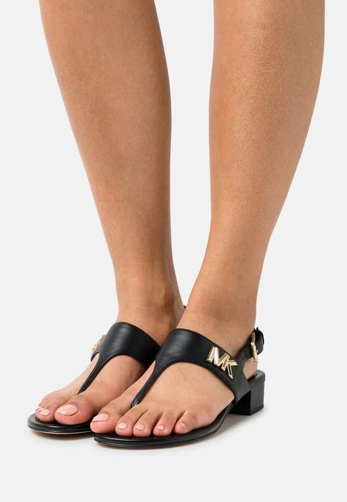 MICHAEL Michael Kors JILLY - T-bar Sandals - Black 3 MICHAEL Michael Kors JILLY - T-bar Sandals - Black