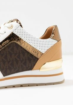 MICHAEL Michael Kors BILLIE TRAINER - Trainers - Optic White/brown -MICHAEL Michael Kors shop 34ad4e91b3754001b256c777ea2e1023