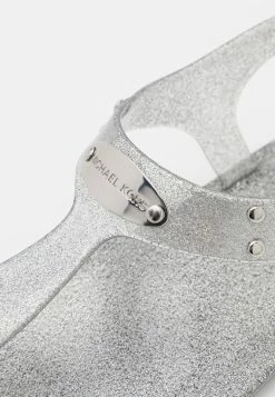 MICHAEL Michael Kors PLATE - T-bar Sandals - Silver -MICHAEL Michael Kors shop 34c6c25dad884fe5a230768745e7ca5d