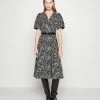 MICHAEL Michael Kors MIDI - Shirt Dress - Black/bone