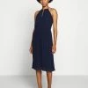 MICHAEL Michael Kors CHAIN NECK MIDI DRESS - Cocktail Dress / Party Dress - True Navy -MICHAEL Michael Kors shop 379d315d0c964b40b25712118b18dc86