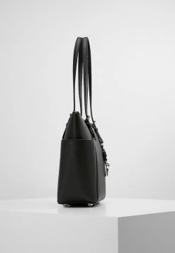 MICHAEL Michael Kors JET SET - Handbag - Black/silver -MICHAEL Michael Kors shop 38571c681ba142989aab7496cb41819d