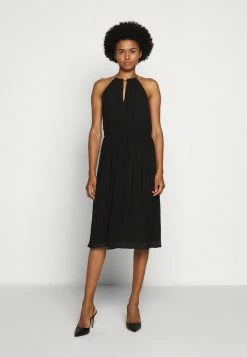 MICHAEL Michael Kors CHAIN NECK MIDI DRESS - Cocktail Dress / Party Dress - Black