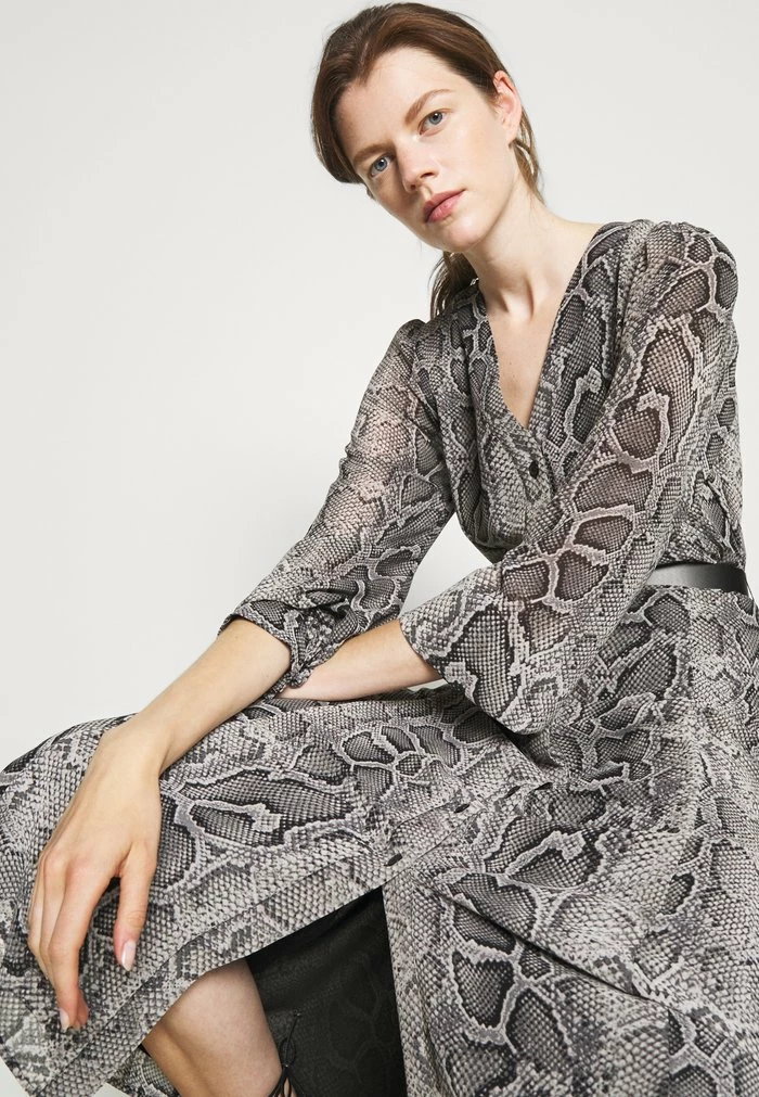 MICHAEL Michael Kors SUPER SNAKE KATE - Shirt Dress - Malachitegry 6 MICHAEL Michael Kors SUPER SNAKE KATE - Shirt Dress - Malachitegry - Image 4