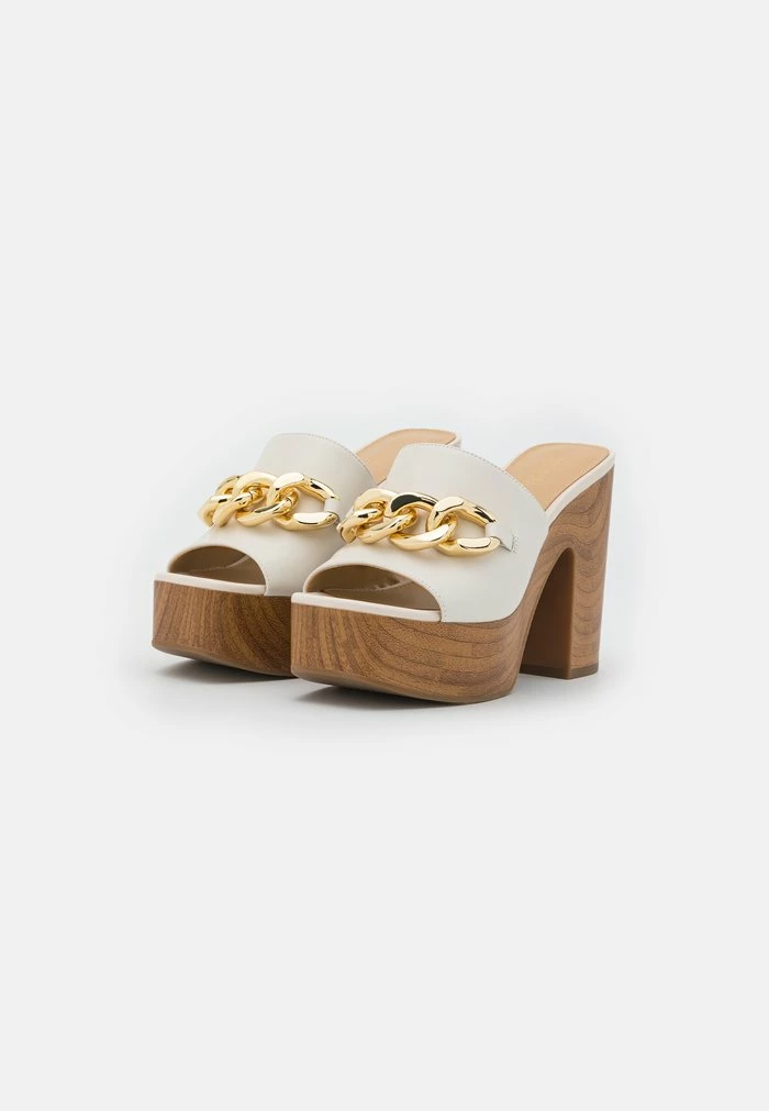 MICHAEL Michael Kors SCARLETT PLATFORM MULE - Clogs - Light Cream 5 MICHAEL Michael Kors SCARLETT PLATFORM MULE - Clogs - Light Cream - Image 3