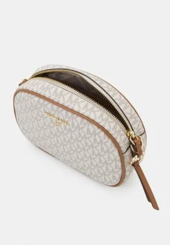MICHAEL Michael Kors JET SET CHARM OVAL XBODY - Across Body Bag - Vanilla/acrn -MICHAEL Michael Kors shop 3f30268d8b92423e96546e1c0a6c9837