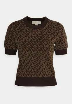 MICHAEL Michael Kors MEGA CREW - Print T-shirt - Chocolate -MICHAEL Michael Kors shop 41097ef1490a4eee9b086e7a22b35b21
