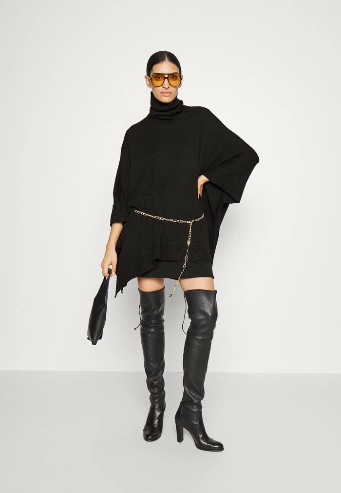 MICHAEL Michael Kors PONCHO CHARM BELT - Blazer - Black 4 MICHAEL Michael Kors PONCHO CHARM BELT - Blazer - Black - Image 2