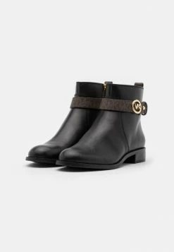 MICHAEL Michael Kors ABIGAIL FLAT - Ankle Boots - Black/brown -MICHAEL Michael Kors shop 44e325274f5146c2be7bb5cee8b490d2