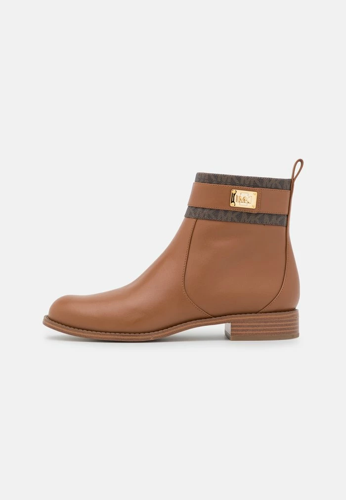 MICHAEL Michael Kors PADMA STRAP FLAT BOOTIE - Classic Ankle Boots - Brown/luggage 4 MICHAEL Michael Kors PADMA STRAP FLAT BOOTIE - Classic Ankle Boots - Brown/luggage - Image 2