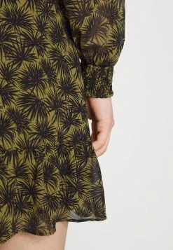 MICHAEL Michael Kors PALMETTO SMOCK DRESS - Day Dress - Smoky Olive -MICHAEL Michael Kors shop 464064d54cd848b68dcc2915284781f2