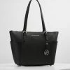 MICHAEL Michael Kors JET SET - Handbag - Black/silver -MICHAEL Michael Kors shop 47ae3fdb25a748c79651fdf28d1ed7ea