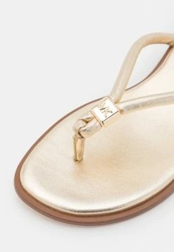 MICHAEL Michael Kors ANNIE THONG - T-bar Sandals - Pale Gold -MICHAEL Michael Kors shop 49c9c778a00247e69677f3cb5021ee17