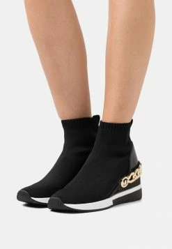 MICHAEL Michael Kors SKYLER BOOTIE - Wedge Ankle Boots - Black