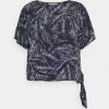 MICHAEL Michael Kors SIDE TIE - Blouse - Midnightblue 1 MICHAEL Michael Kors SIDE TIE - Blouse - Midnightblue -MICHAEL Michael Kors shop 4b7db57b486f4fb8a494409a3f45444e