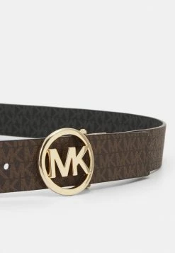 MICHAEL Michael Kors LOGO BELT - Belt - Brown/black/gold-coloured -MICHAEL Michael Kors shop 4bdfa862a37f4c7d98294c0478d44c41
