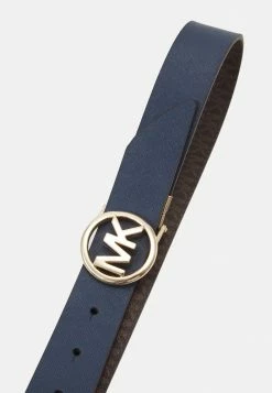 MICHAEL Michael Kors REVERSIBLE BELT - Belt - Navy/gold-coloured -MICHAEL Michael Kors shop 4c74924078ea46a18b51906633bc7228