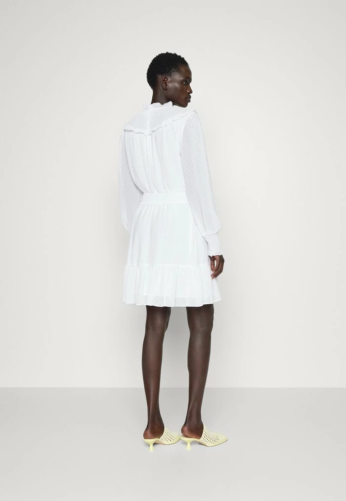 MICHAEL Michael Kors SWISS DOT SMOCKED DRESS - Day Dress - White 5 MICHAEL Michael Kors SWISS DOT SMOCKED DRESS - Day Dress - White - Image 3