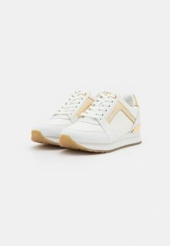 MICHAEL Michael Kors BILLIE TRAINER - Trainers - Optic White/gold -MICHAEL Michael Kors shop 4d370019d3134c30bde658de0a7d2475