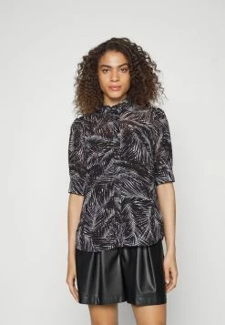 MICHAEL Michael Kors PALM SHORT PUFF - Blouse - White/black