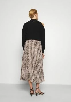 MICHAEL Michael Kors PLEATED SNAKE SKIRT - A-line Skirt - Dune -MICHAEL Michael Kors shop 4e6fbc0af9bc47eba67357e740387662