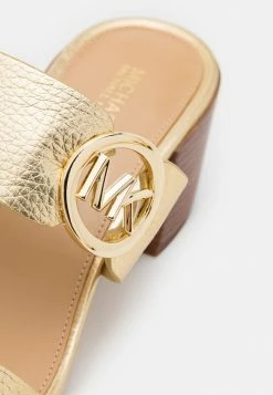 MICHAEL Michael Kors SUMMER MID - Heeled Mules - Pale Gold -MICHAEL Michael Kors shop 4ef2746b4b1c48129ab73abd97dcd3f4