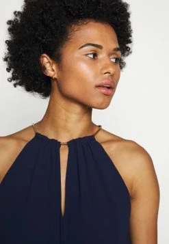 MICHAEL Michael Kors CHAIN NECK MIDI DRESS - Cocktail Dress / Party Dress - True Navy 12 MICHAEL Michael Kors CHAIN NECK MIDI DRESS - Cocktail Dress / Party Dress - True Navy -MICHAEL Michael Kors shop 4f20b7b8169142e185fff1af05c94832