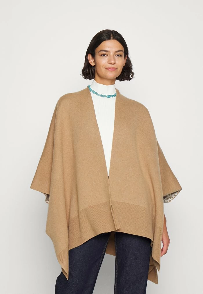 MICHAEL Michael Kors REVERSIBLE LOGO PONCHO - Cape - Cafe 3 MICHAEL Michael Kors REVERSIBLE LOGO PONCHO - Cape - Cafe