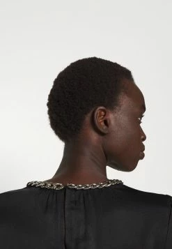 MICHAEL Michael Kors CHAIN NECK - Blouse - Black -MICHAEL Michael Kors shop 5377463c79934bcaaa808ccf2c8d0bf1