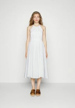 MICHAEL Michael Kors HALTER MIDI DRESS - Day Dress - White