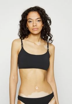 MICHAEL Michael Kors ICONIC SOLIDS BRALETTE - Bikini Top - Black -MICHAEL Michael Kors shop 542cdc0fd96b4792870649b180e5da23