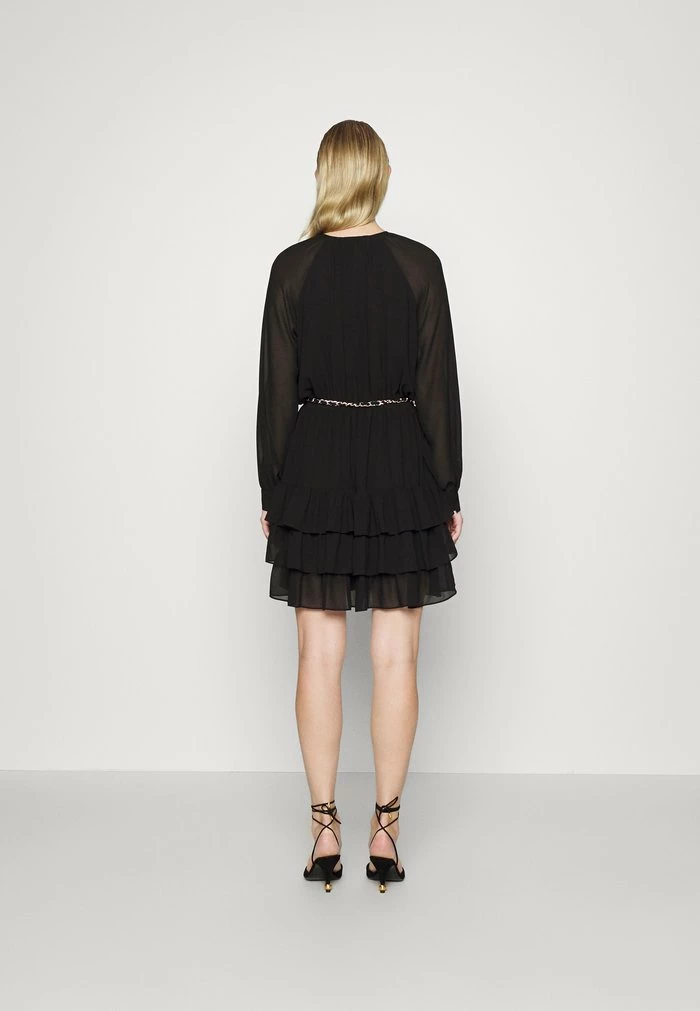 MICHAEL Michael Kors CHAIN BELT MINI DRESS - Cocktail Dress / Party Dress - Black 5 MICHAEL Michael Kors CHAIN BELT MINI DRESS - Cocktail Dress / Party Dress - Black - Image 3