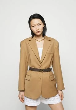 MICHAEL Michael Kors LOGO BELT - Belt - Brown/black/gold-coloured