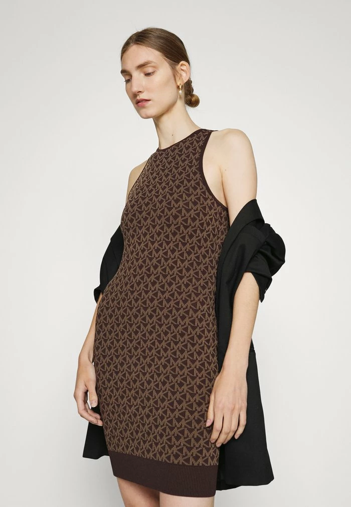 MICHAEL Michael Kors ECO BOLD LOGO - Day Dress - Chocolate 6 MICHAEL Michael Kors ECO BOLD LOGO - Day Dress - Chocolate - Image 4