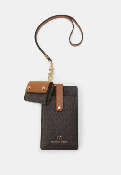 MICHAEL Michael Kors DEVON TECH LANYARD - Phone Case - Brown/acorn