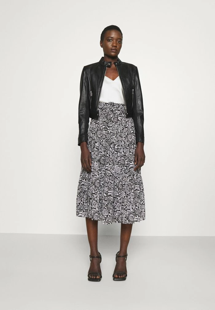 MICHAEL Michael Kors PONTI COMBO - Leather Jacket - Black 4 MICHAEL Michael Kors PONTI COMBO - Leather Jacket - Black - Image 2