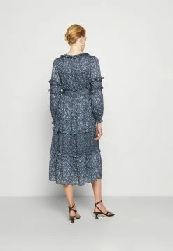 MICHAEL Michael Kors MAXI DRESS WITH MINI RUFFLES - Maxi Dress - Chambray -MICHAEL Michael Kors shop 59920fe379d540bbbf4799dcbdc45bdd