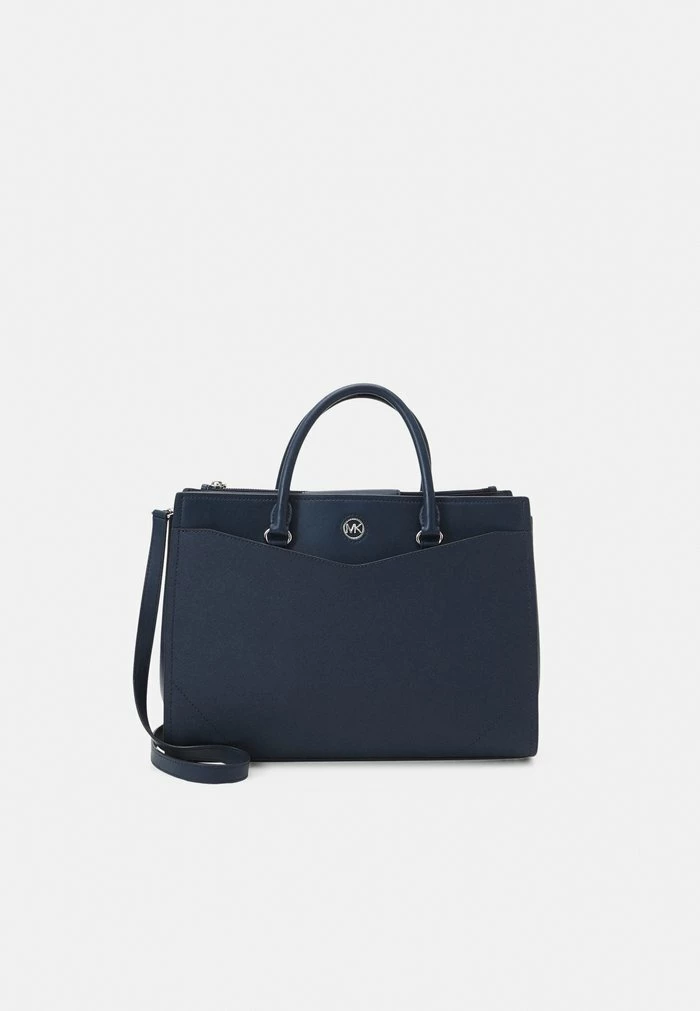 MICHAEL Michael Kors EVERLY SATCHEL - Handbag - Navy 7 MICHAEL Michael Kors EVERLY SATCHEL - Handbag - Navy - Image 5