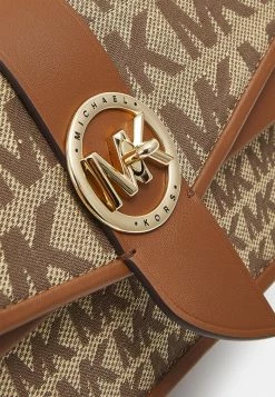 MICHAEL Michael Kors GREENWICH - Handbag - Beige/ebony -MICHAEL Michael Kors shop 5d4dcceef93a47ef9c20156e3eee1322