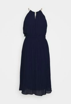 MICHAEL Michael Kors CHAIN NECK MIDI DRESS - Cocktail Dress / Party Dress - True Navy 14 MICHAEL Michael Kors CHAIN NECK MIDI DRESS - Cocktail Dress / Party Dress - True Navy -MICHAEL Michael Kors shop 608feefba2504e139f65b80414c1e584