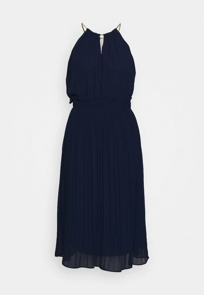 MICHAEL Michael Kors CHAIN NECK MIDI DRESS - Cocktail Dress / Party Dress - True Navy 8 MICHAEL Michael Kors CHAIN NECK MIDI DRESS - Cocktail Dress / Party Dress - True Navy - Image 6