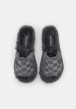MICHAEL Michael Kors JANIS SLIDE - Slippers - Heather Grey -MICHAEL Michael Kors shop 6159be651f4e480a9a9ef1e56dabd868