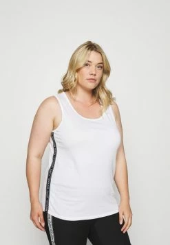 MICHAEL Michael Kors LOGO TAPE TANK - Top - White