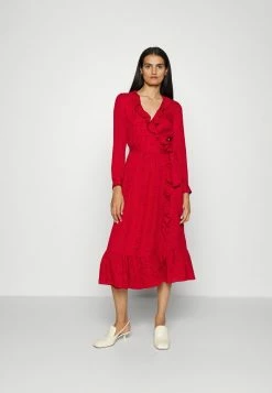 MICHAEL Michael Kors WRAP - Day Dress - Crimson