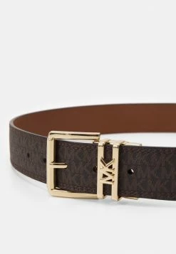 MICHAEL Michael Kors LOGO REVERSIBLE BELT - Belt - Brown/chocolate/gold-coloured -MICHAEL Michael Kors shop 62969f9bc6f54a44b72139f6cec77c78