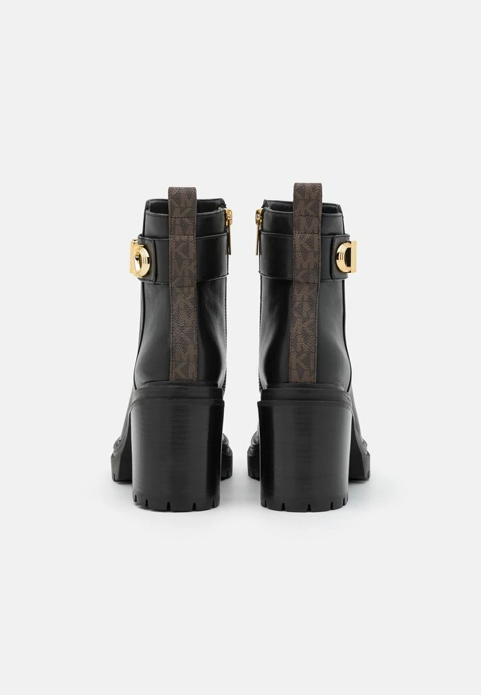 MICHAEL Michael Kors PARKER LUG BOOTIE - High Heeled Ankle Boots - Black/brown 6 MICHAEL Michael Kors PARKER LUG BOOTIE - High Heeled Ankle Boots - Black/brown - Image 4